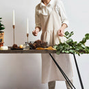 Medieval Washed Cotton Linen Kitchen Apron for Cooking Baking Flower Shop R