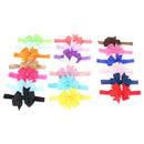 20pcs Cute Kids Ribbon Bowknot Headband Headwear Hair Band Head Accessories