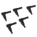 Pack of 10 4mm Banana Plug Right Angle Connector Welding Connecting for