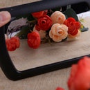 Black Car Clip On Sun Visor Vanity Mirror Sun-shading Cosmetic Mirror Portable