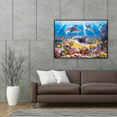 5D DIY Diamond Painting Kits Sea World Full Round Drill Handicraft Home Art