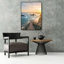 Painting By Numbers Kit DIY Seaside Steps Canvas Oil Art Picture Home Decor A