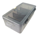 Plastic Dual Layer Waterproof Fishing Tackle Box Lures Bait Storage Case