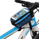 Bicycle Cycling Bike Frame Front Tube Waterproof Mobile Phone Blue5.0inch