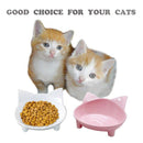 Cat Bowl, Shallow Cat Food Bowls,Wide Cat Dish,Non Slip Cat Feeding Bowls,C J2T2
