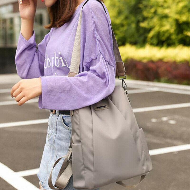 Simple Fashion Ladies Backpack Nylon Anti-Theft Multifunctional Shoulder Ba C7C1