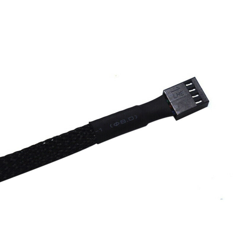 1 To5 4-Pin Molex TX4 PWM CPU Cooling Fan Splitter Adapter Braided Power Cabl FT