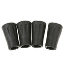4 Pieces  Rubber Trekking pole cap Hiking pole tip Walking stick tips 4cm Black