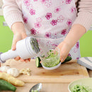 Kitchen Vegetable Garlic Onion Pressing Chopper Cutter Food Peeler Dicer