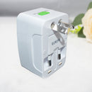 2X World Universal Travel Adapter with USB Convertor wall Plug Power US UK AU EU