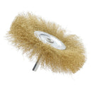 2Pcs Wire Flat Brush, Coarse Crimped with 1/4-Inch Shank Excellent for