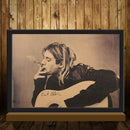 Kurt Cobain Nirvana Frontman Rock Poster Kraft Paper Retro Poster Wall SticS Gw