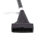 Black 19 Pin USB 3.0 Female To 9 Pin USB2.0 Male Motherboard Cable Adapter
