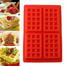 1 PCS Red Silicone Waffles Mold For Oven Waffle mold mold Tool Cake Kit' T5Q7