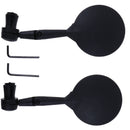 Bicycle Rearview Mirrors Wide-angle Convex Mirror Cycling Silicone Handle JR