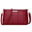 Women Plaid Messenger Bags Sac a Main PU Leather Shoulder Bags Women Crossb