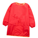 Kids Drawing Long Sleeve Waterproof Painting Apron For Kid M Purple+Red