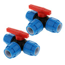 2 PACK 3-Way Diverter Valve for Home Gardening & Agricultural Production - 32mm