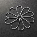 10pcs Stainless Steel Fishing Hooks 5/0 Fishhooks for Trichiurus Lepturus