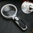 20 Times Magnifying Glass With Led Light Reading Handheld Magnifying Glass
