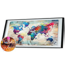 Abstract Map Full Drill Diamond Painting Mosaic Kit Rhinestone Bead Craft