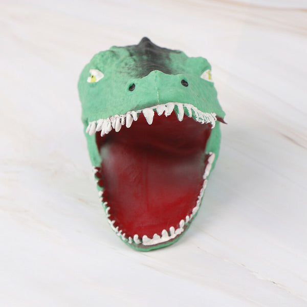 Soft vinyl TPR crocodile hand puppet animal head hand puppets kids Toys gift 3C