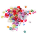 100pcs Assorted Colors Acrylic Buttons Sewing Scrapbooking DIY Craft Buttons