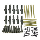40pcs Carp Fishing Lead Clips Quick Change Snap Clips and Tail Rubber ConnectSE