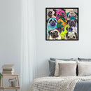 Bulldog 5D DIY Full Round Drill Diamond Painting Rhinestones Decor Handwork