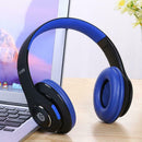 TC-555 Stereo Wireless Bluetooth Headphone Over-Ear Folding Headset (Blue)