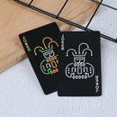 Dark luminous glow poker card bar party KTV fluorescent playing cards night gJ3C