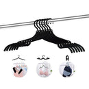 1X(12 Pcs Portable Folding Clothes Hangers Travel Accessories Foldable Clot