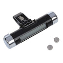 Mini Car LCD Digital Thermometer Calendar Clock clip on Design