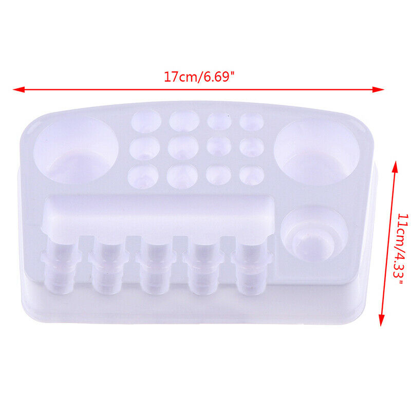 10 Pcs Plastic Palette Tray Pigment Palettes Cup Tattoo Ink Holder AccessoriA3C
