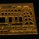 Plastic Yellow Measuring Templates for Building Furniture Drawings Rulers