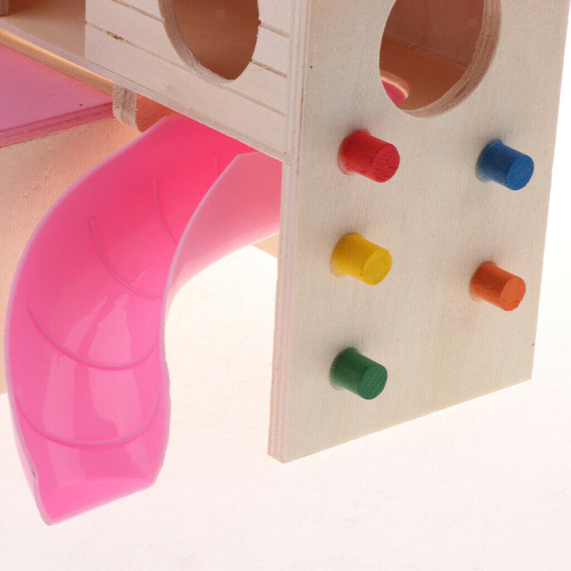 Small Animals House Wood Rodents Rat Cage Pet Chinchilla Ferret Nest