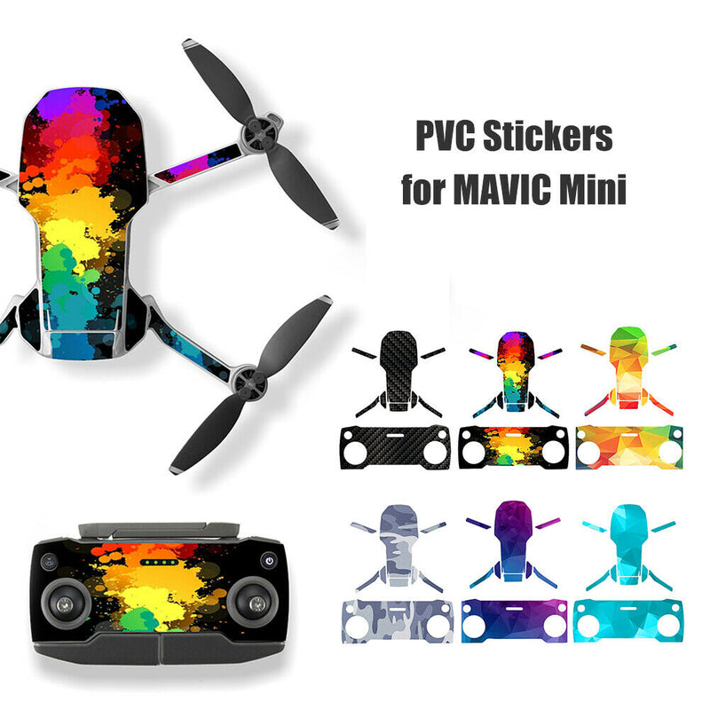 6pcs Protective Film PVC Stickers Full Cover Skin Decor for DJI Mavic Mini Drone