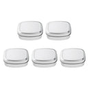 5x Rectangular Empty Tin Box Container Portable Small Storage Cans