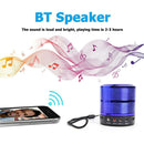 WS-887 Mini Bluetooth Subwoofer Bass Speaker MP3 Player FM Radio (Blue)