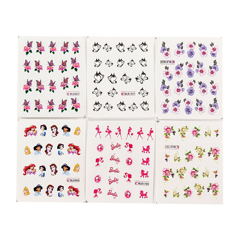 50pcs Water Nail Stickers for Nail Decals DIY Manicure Nail Accessoires