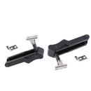 2packs Boat Sailing Flexible Draw Latch, Over-Center, Black Rubber, 4"