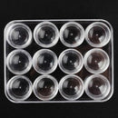 12 Compartment Plastic Storage Box Jewelry Bead Craft Container Organizer Case