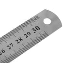 30CM 12"Steel Stainless TOOL Metric Metal Ruler Measurement Double Sided Y+