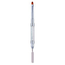 Poly Gel Nail Brush Dual-Ended Poly Acrylic UV Gel Extension Builder Clear