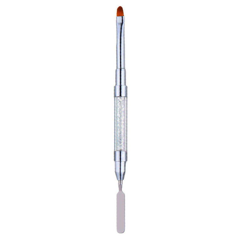 Poly Gel Nail Brush Dual-Ended Poly Acrylic UV Gel Extension Builder Clear