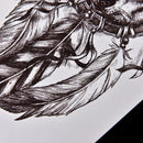 Waterproof Wolf Dreamcatcher Temporary Tattoo Large Arm Body Art TattooSticke Gw