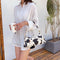 Women Cow Milk Handbag Female PU Leather Small Underarm Shoulder Tote Bags