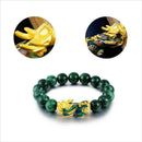 Feng Shui Pixiu Jade Wealth Protection Wealth Gathering Bracelet Women Men X6Q4