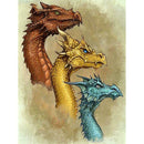 5D DIY Full Drill Diamond Painting Animals Cross Stitch Craft (Dragon 09)