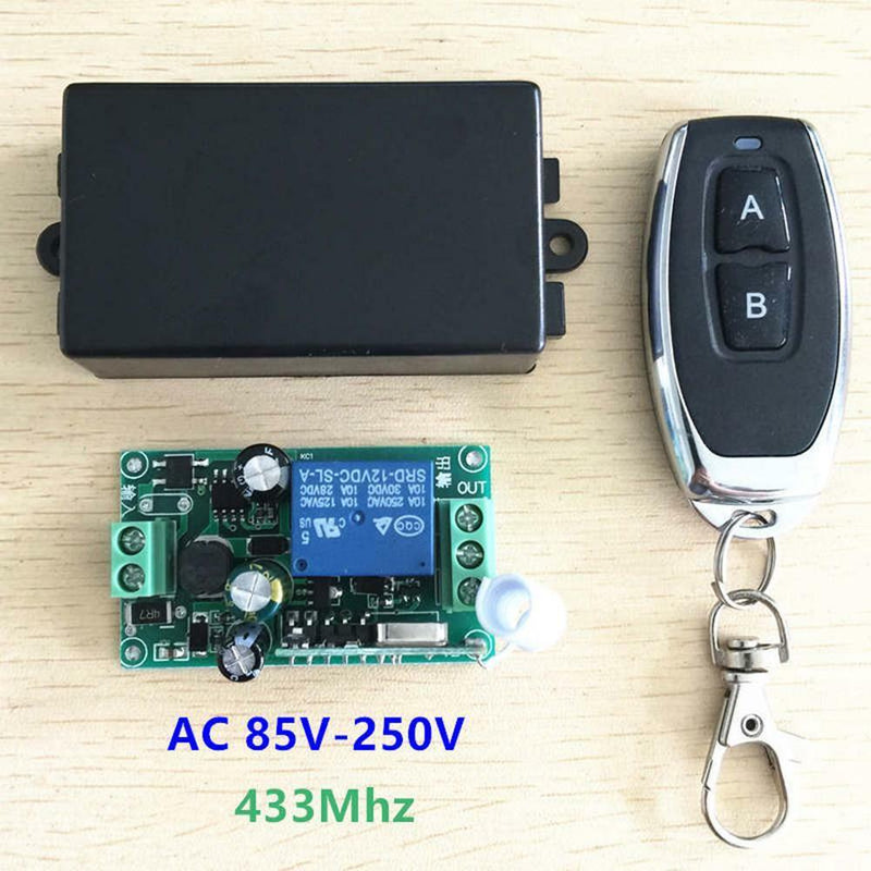 433Mhz Wireless Remote Control AC 85V 110V 220V 1CH Relay Receiver RF Module